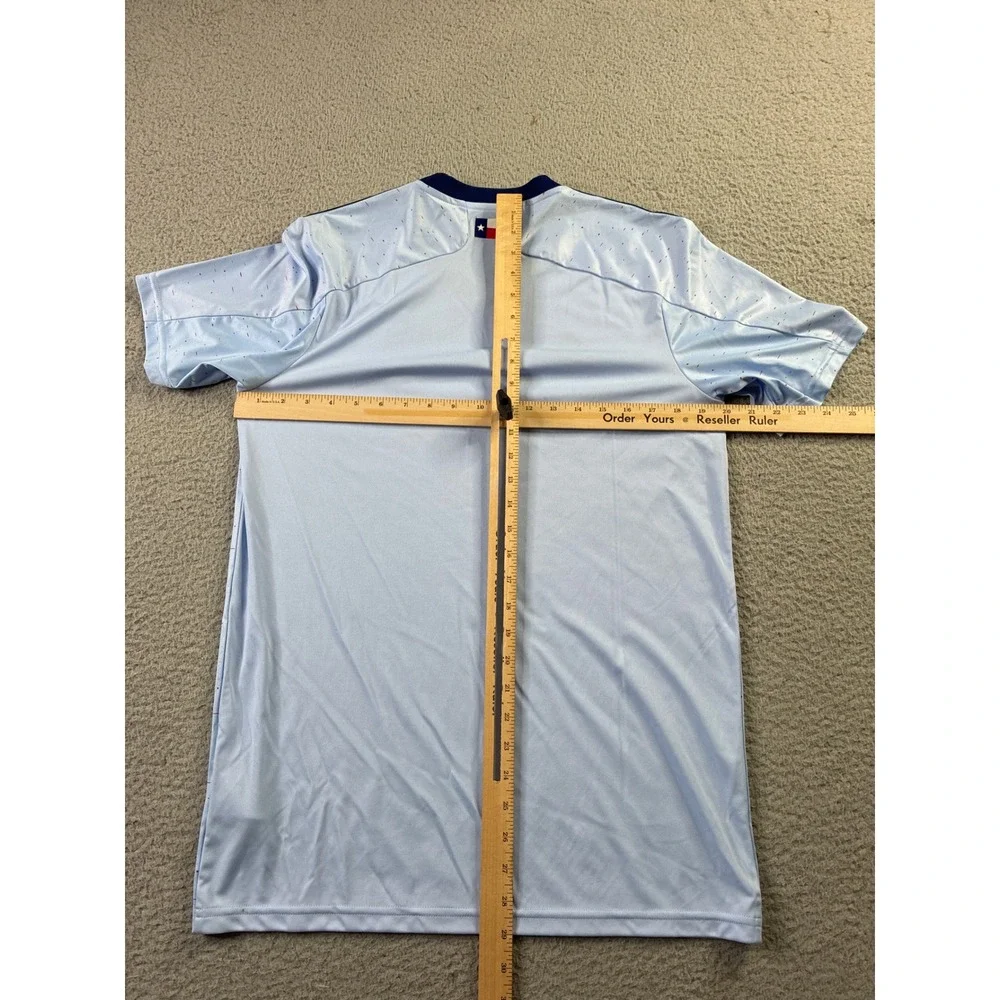 FC Dallas Adidas MLS Soccer Jersey Mens Medium Light Blue Aeroready Primegreen